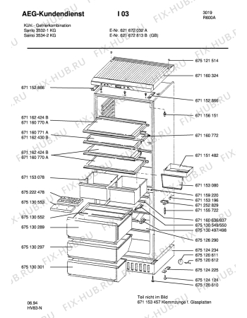 Взрыв-схема холодильника Aeg S3534-2KG - Схема узла Housing 001